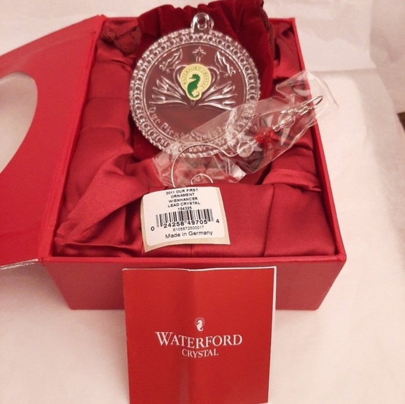 Waterford Crystal Other - Waterford Our First Christmas removable 2011 tag